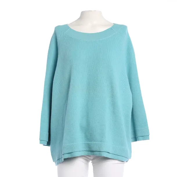 Jumper, in Turquoise, Cotton, Hugo Boss Orange