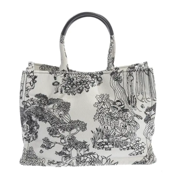 Shopper Bag, in Black, Cotton, Coccinelle