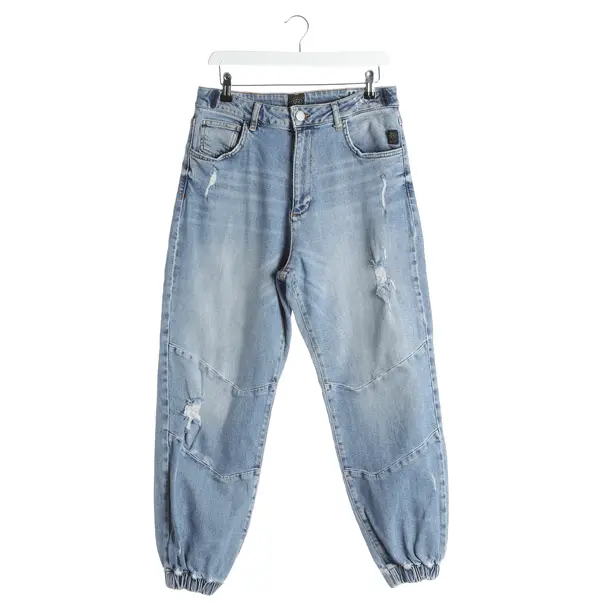 Slim Fit Jeans, in Light Blue, Cotton, Elias Rumelis