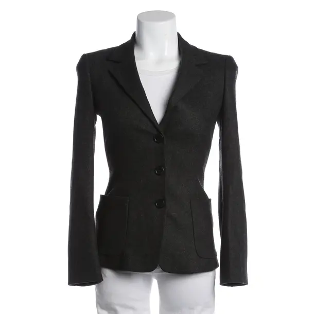 Blazer, in Dunkelgrau, Wolle, Prada