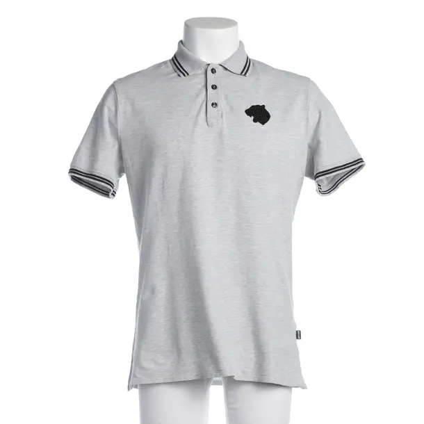 Poloshirt, in Hellgrau, Baumwolle, Just Cavalli