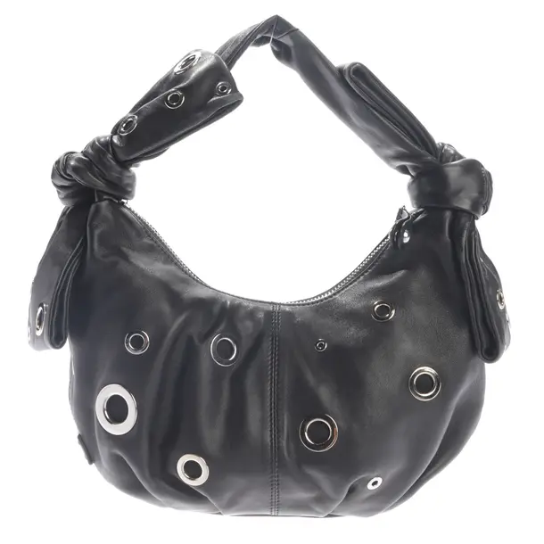 Schultertasche, in Schwarz, Leder, Moschino Cheap & Chic