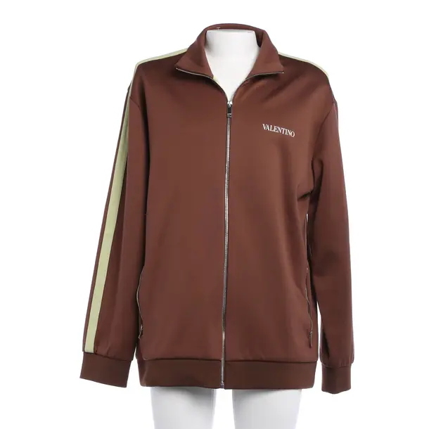 Zip-Up Hoodie in Brown, Polyamide, Valentino