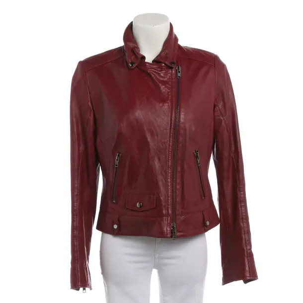 LeatherJacket in Red, Leather, Schyia