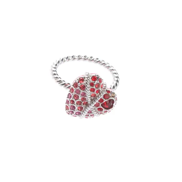 Ring, in Silver, Metal (metallic, metallized), Swarovski