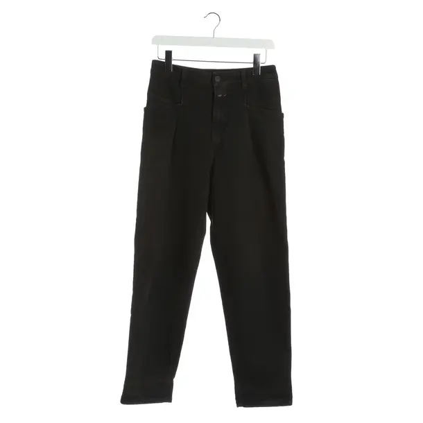 Jeans boyfriend, in Marrone scuro, Cotone, Chiuso