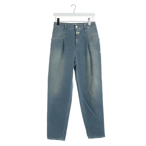Jeans boyfriend, in Azzurro, Cotone, Chiuso