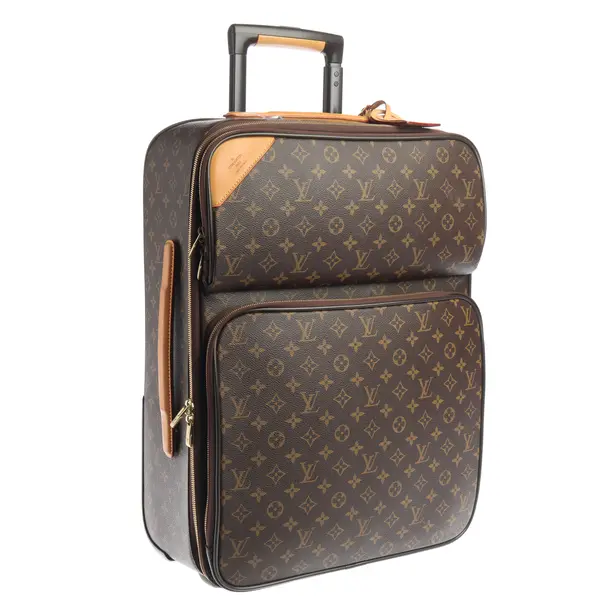 Suitcase, in Light Brown, Canvas, Louis Vuitton