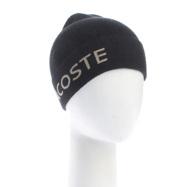Beanie, in Black, Cotton, Lacoste
