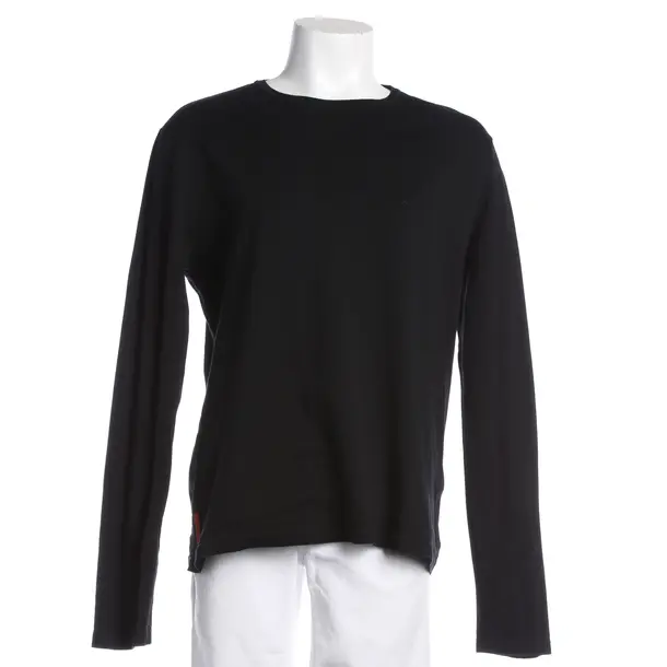 Longsleeve, in Schwarz, Baumwolle, Prada Linea Rossa