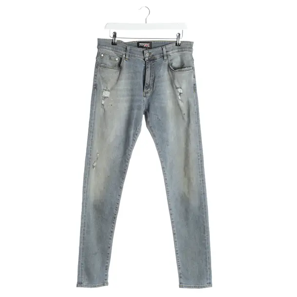 Jeans straight fit, in Grigio, Cotone, Rappresentare