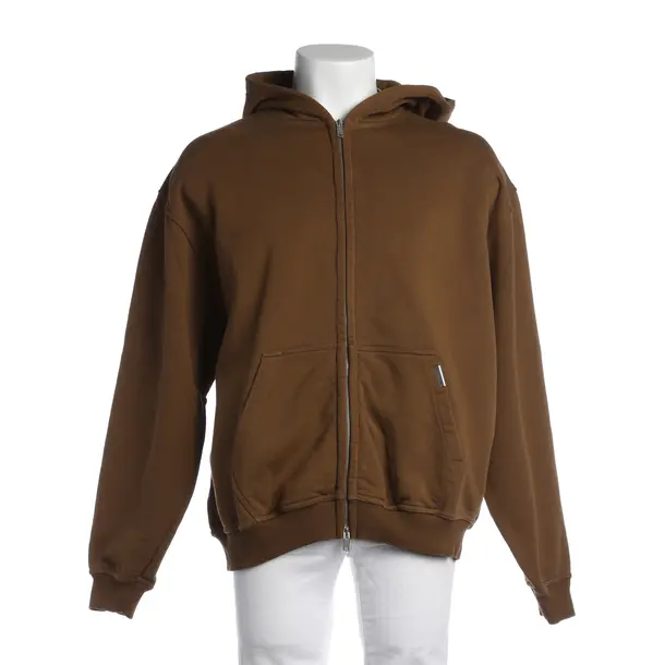 Felpa con cerniera, in Marrone chiaro, Cotone, Rappresentare