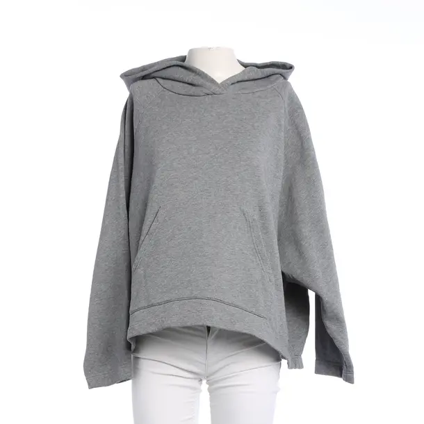 Felpa con cappuccio, in Grigio, Cotone, Chiuso