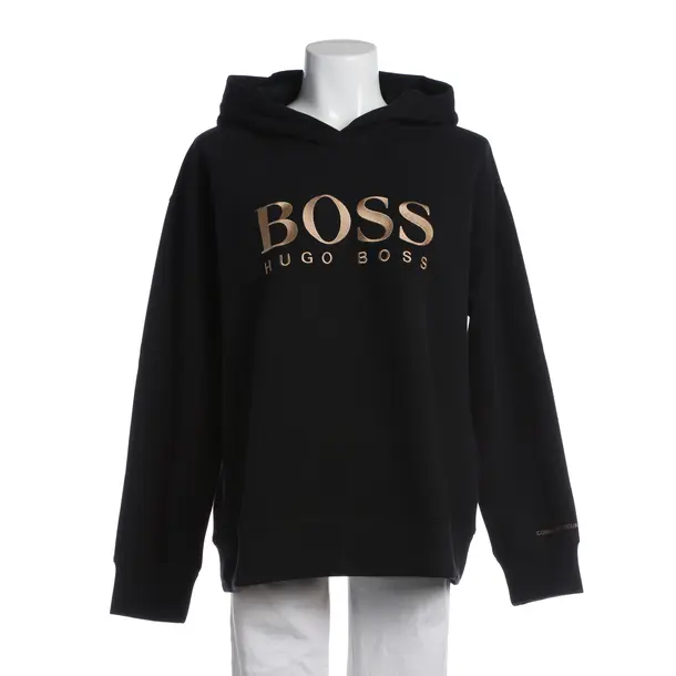 Felpa con cappuccio, in Nero, Cotone, Hugo Boss Etichetta Nera
