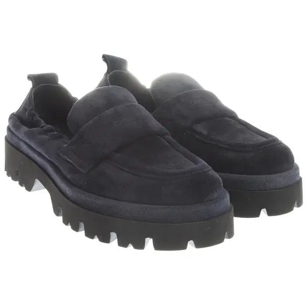 Loafers, in Navy, Donna Carolina