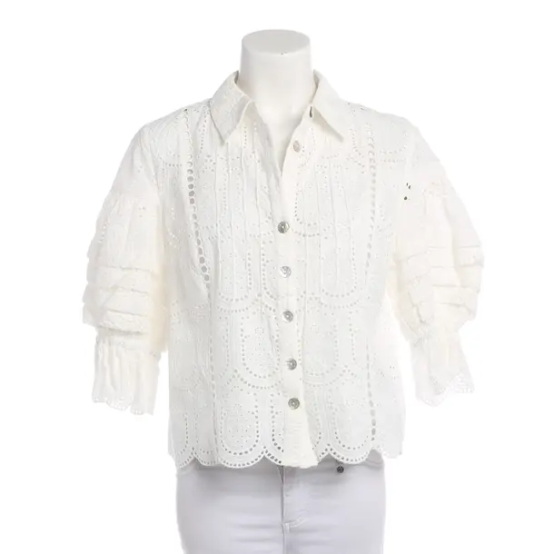 Blouse, in White, Cotton, Farm Rio