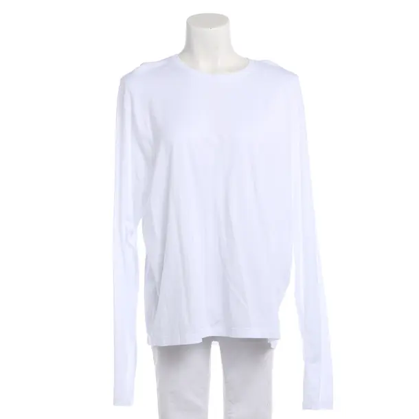 Long Sleeve Shirt, in White, Lyocell, Totême