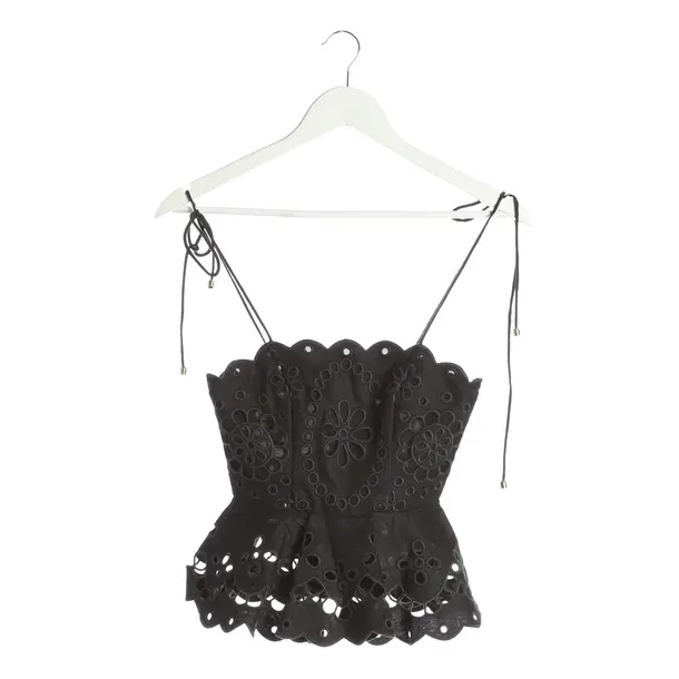 Top, in Schwarz, Leinen, Zimmermann