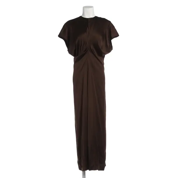 Cocktail Dress, in Dark Brown, Viscose, Totême