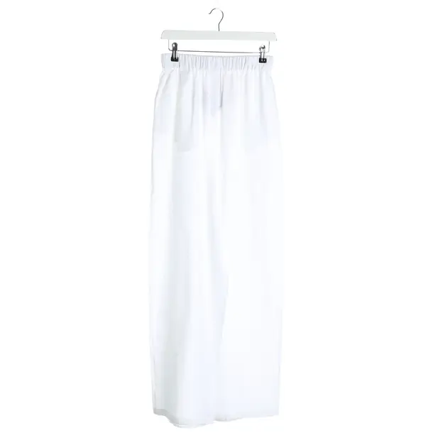 Pants, in White, Linen, Loro Piana