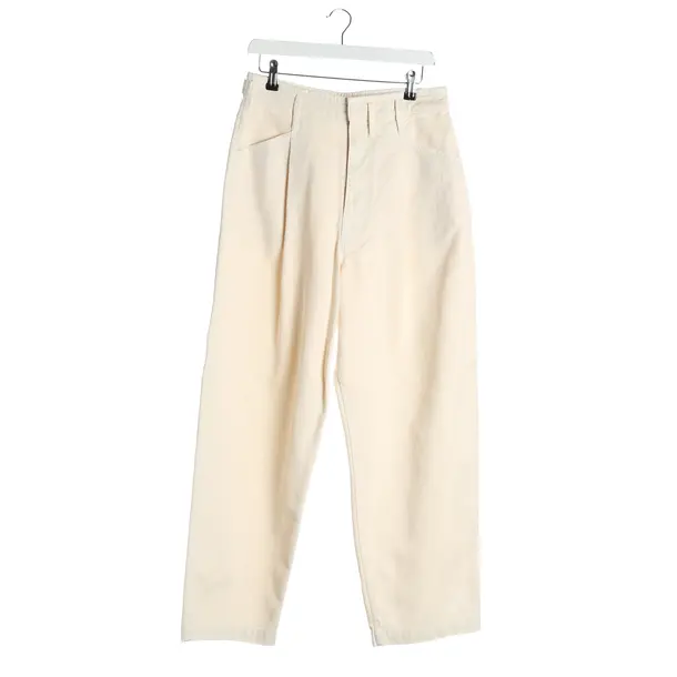 Jeans Straight Fit, in Cream, Baumwolle, Lemaire
