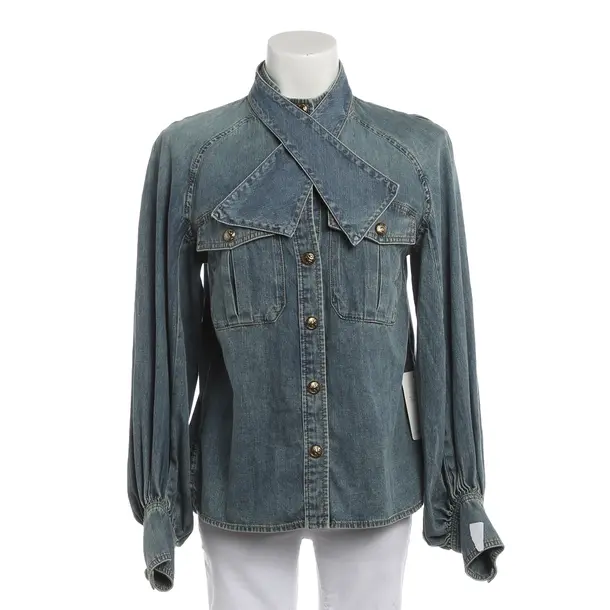 Denim Shirt, in Blue, Cotton, Zimmermann