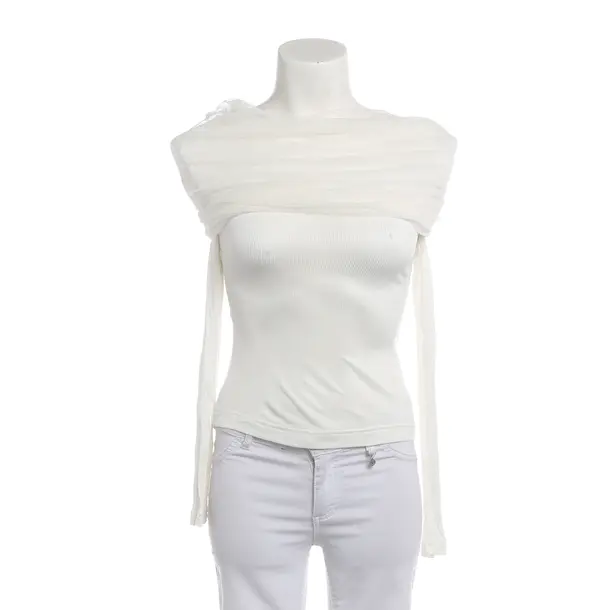 Longsleeve, in Weiß, Viskose, Christopher Esber