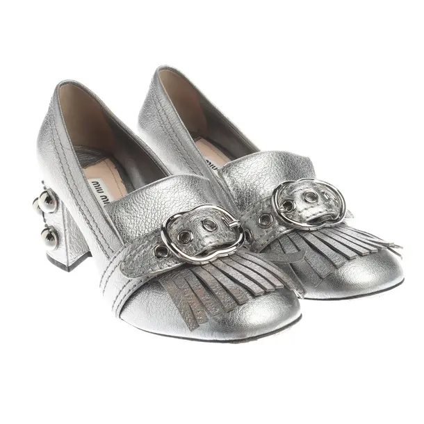 Pumps, in Silver, Miu Miu