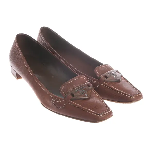 Mocassini, in Marrone chiaro, Prada