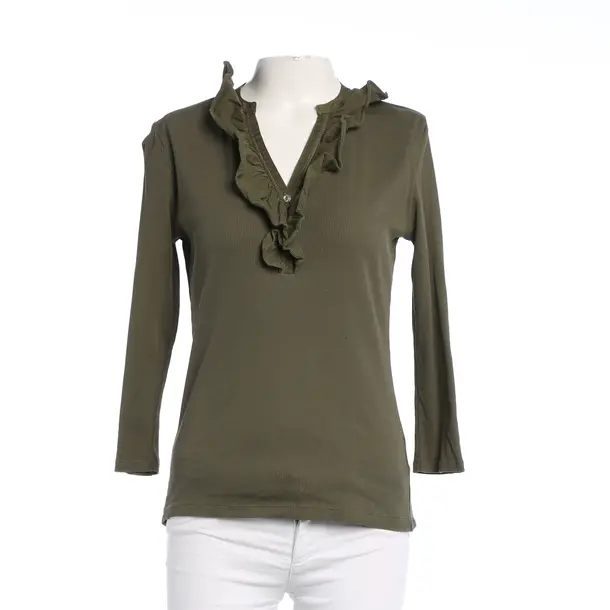 Long Sleeve Shirt, in Dark Green, Cotton, Lauren Ralph Lauren