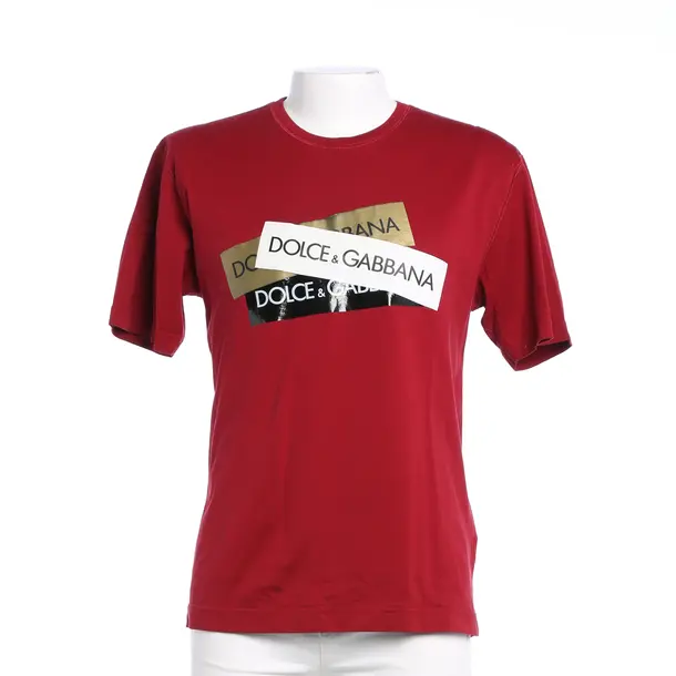 T-Shirt, in Bordeaux, Cotton, Dolce & Gabbana
