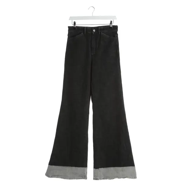 Flared Jeans, in Dark Gray, Cotton, Dorothee Schumacher