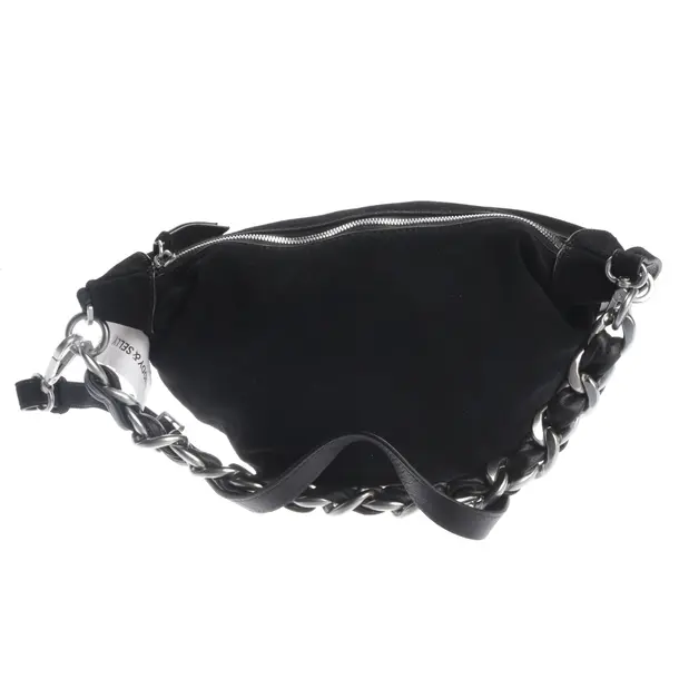 Schultertasche, in Schwarz, Leder, Les Visionnaires