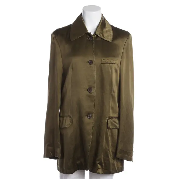 Blazer, in Green, Cupro, Dries van Noten