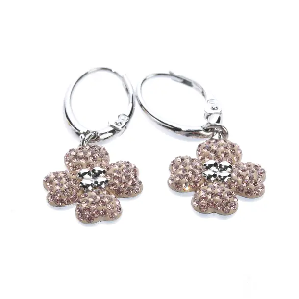 Ohrringe, in Silber, Metall (metallisch, metallisiert), Swarovski