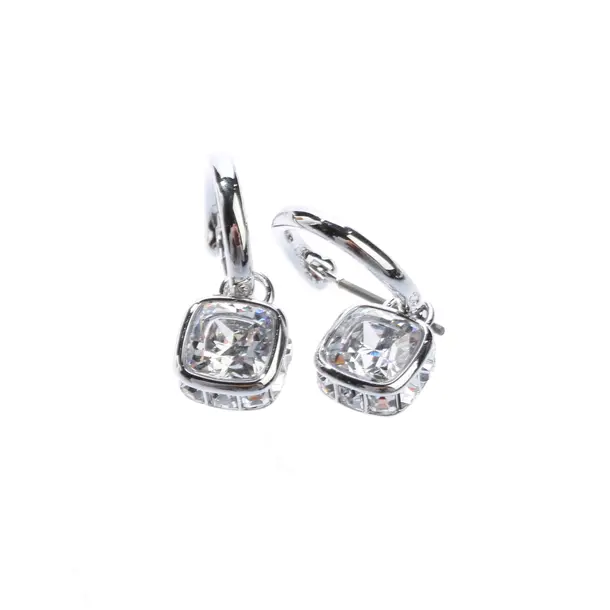 Ohrringe, in Silber, Metall (metallisch, metallisiert), Swarovski