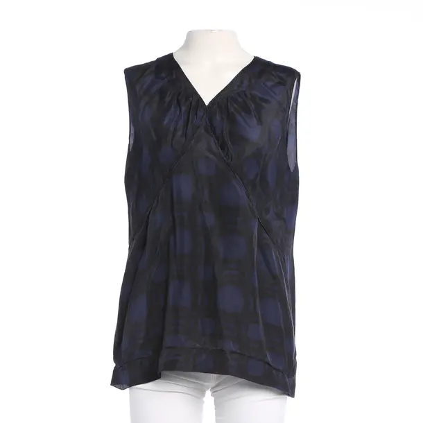 Top, in Blue, Silk, Marni