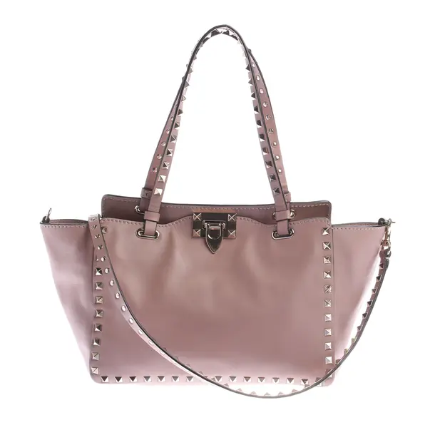 Handbag, in Beige, Leather, Valentino