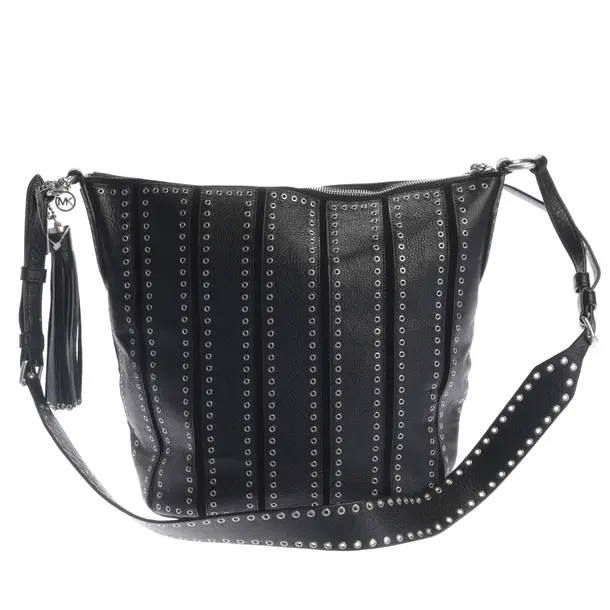 Schultertasche, in Schwarz, Leder, Michael Kors