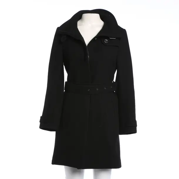 Mid-Season Coat, in Black, Wool, Burberry Brit