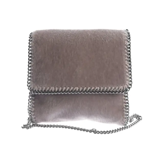 Schultertasche, in Hellgrau, Polyamid, Stella McCartney