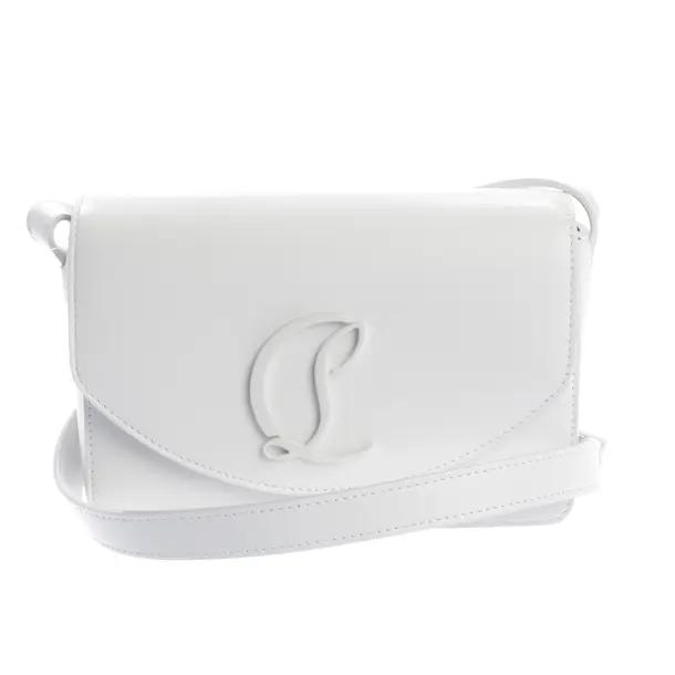 Cross Body Bag, in White, Leather, Christian Louboutin