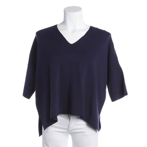 Shirt, in Navy, Cotton, Allude