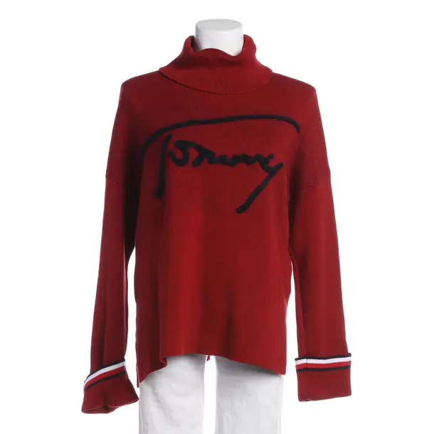 Pullover, in Hellrot, Baumwolle, Tommy Hilfiger