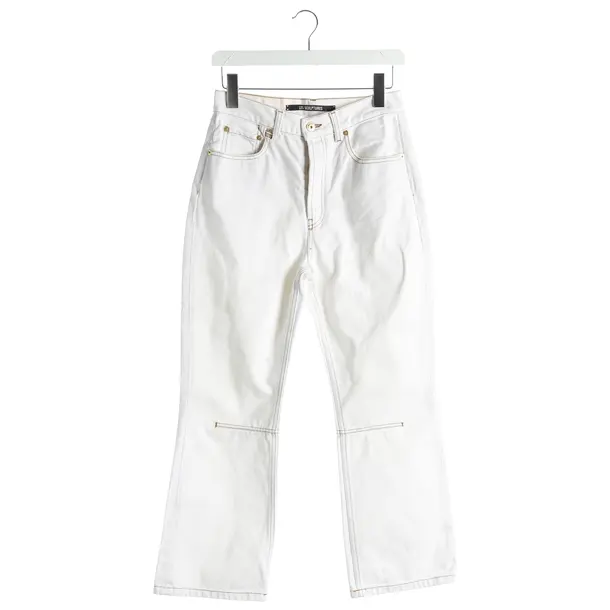 Straight Fit Jeans, in Cream, Cotton, Jacquemus