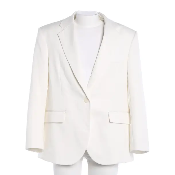 Blazer, in White, Viscose, Frankie Shop