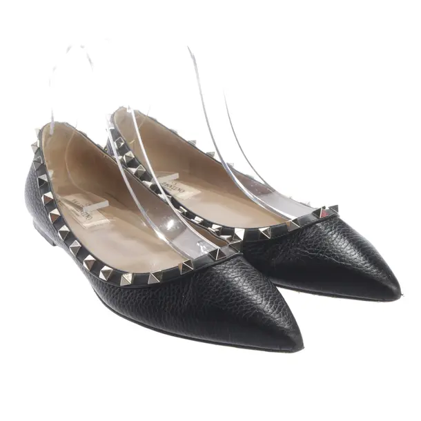Ballet Flats, in Black, Valentino