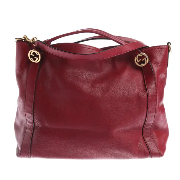 Handtasche, in Rot, Leder, Gucci