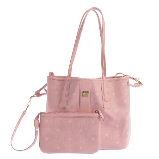 Shopper, in Hellrosa, Leder, MCM