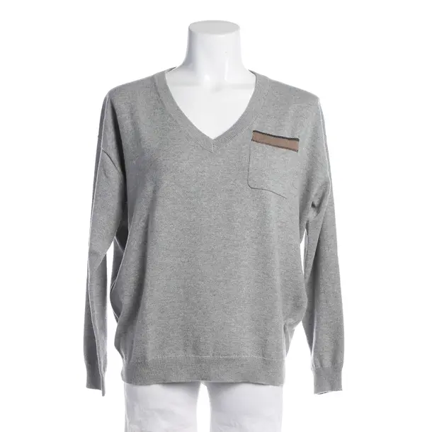 Maglia in cachemire, in Grigio, Cachemire, Brunello Cucinelli